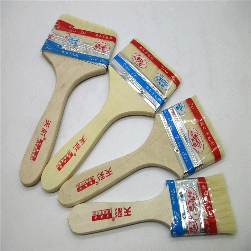 Thickened and elongated wooden handle paint brush, wool brush, industrial wooden handle brush, barbecue brush, various brushes