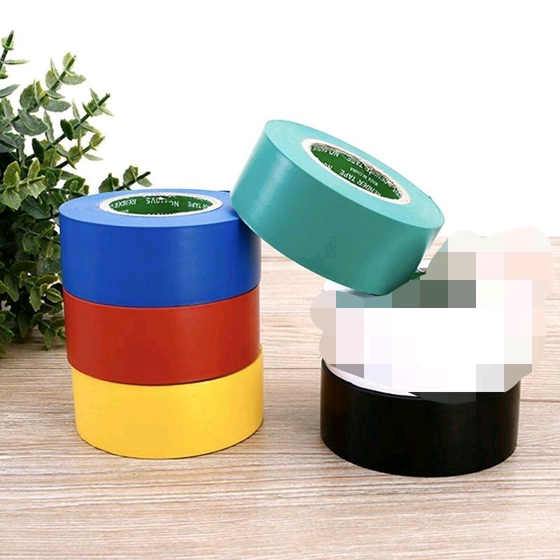 Widening 2.4cm super adhesive insulation electrical tape PVC electrical flame retardant, high temperature resistant, waterproof black tape pipeline