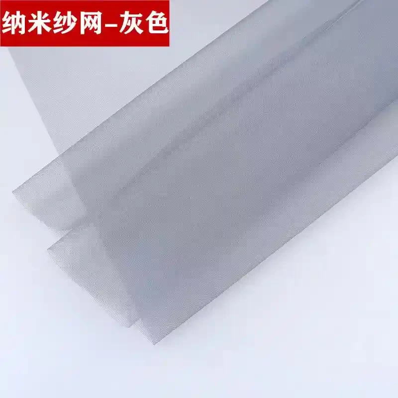 Environmentally friendly grey nano invisible window screen, self installing household mosquito and fly proof mesh, mosquito proof and anti-theft diamond mesh, invisible window screen, encrypted mesh, high elasticity alloy mesh, and diamond mesh