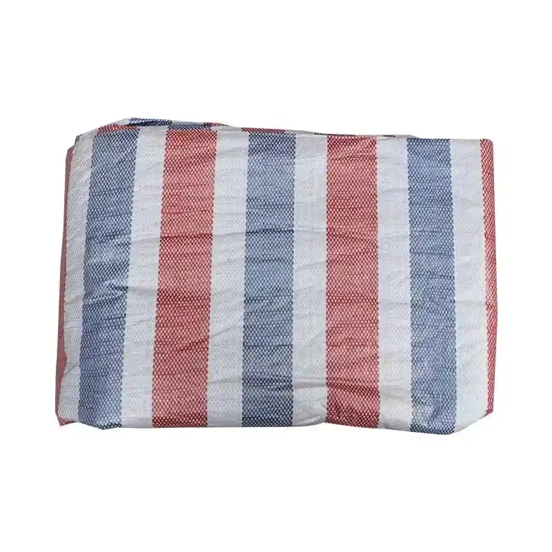 Single film color strip cloth disposable rainproof and dustproof decoration fence outdoor canopy plastic cloth sunscreen, dustproof and windproof cloth dual-mode insulation cloth thickened sunshade canopy cloth