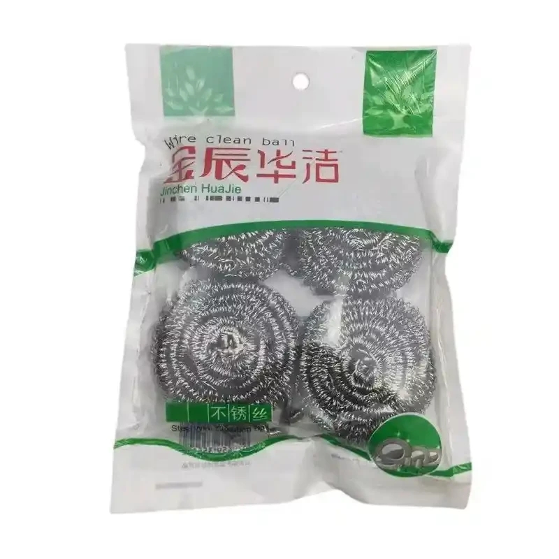 4 sets of stainless steel cleaning balls, each weighing approximately 12 grams