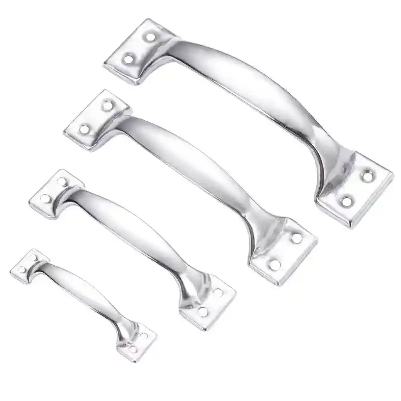 Stainless steel surface mounted handle, wooden door bow handle, cabinet small handle, stainless steel surface mounted trash handle, toolbox handle, wooden door bow handle, cabinet drawer small handle, door and window handle