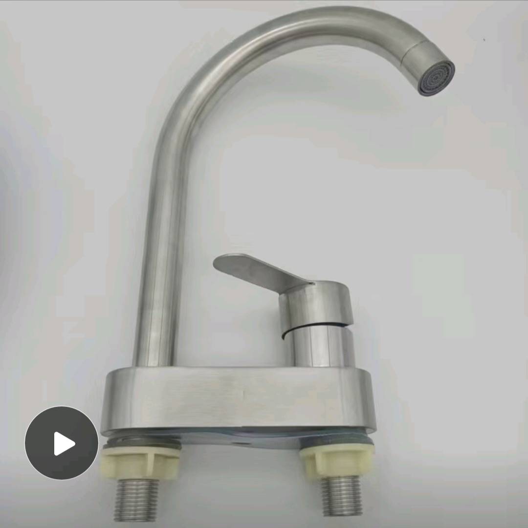 Faucet, hot and cold stainless steel basin, double hole faucet, three hole sink, washbasin, wash basin, kitchen