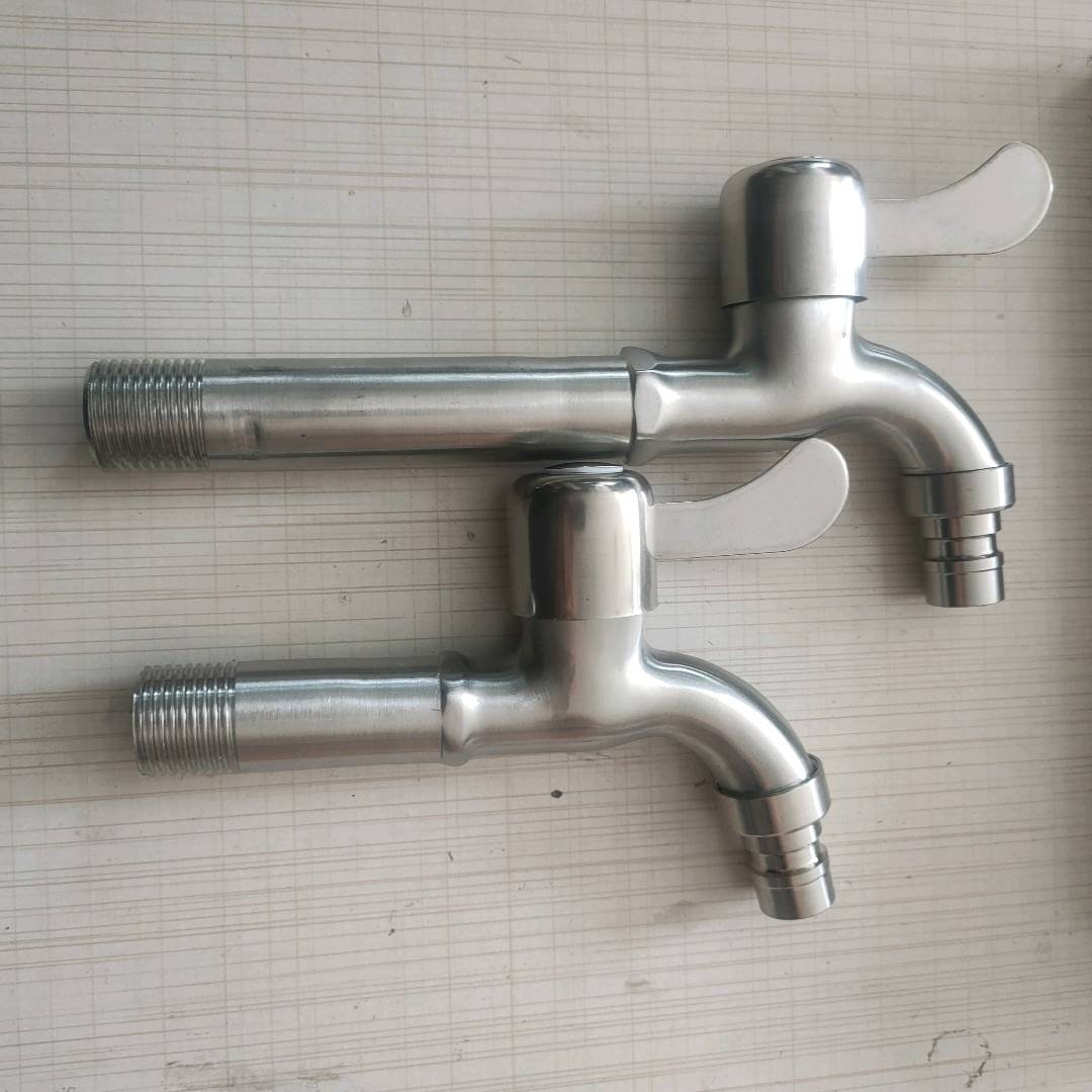 304 stainless steel extended washing machine faucet