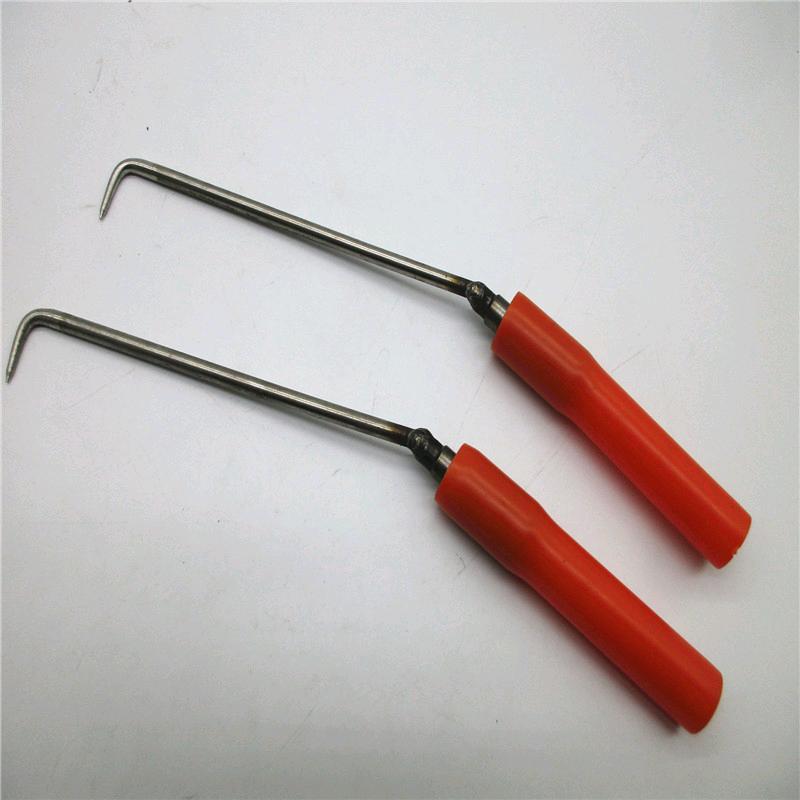 Source manufacturer direct sales plastic steel bar hook steel bar hook 30 * 1cm manual steel bar hook wire hook steel bar hook plastic handle