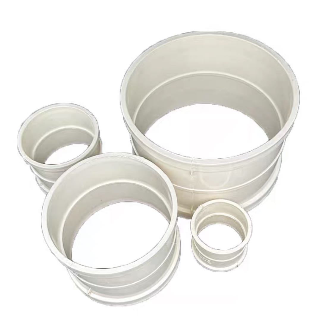 PVC direct pipe clamp drainage pipe straight joint fittings 50 75 110