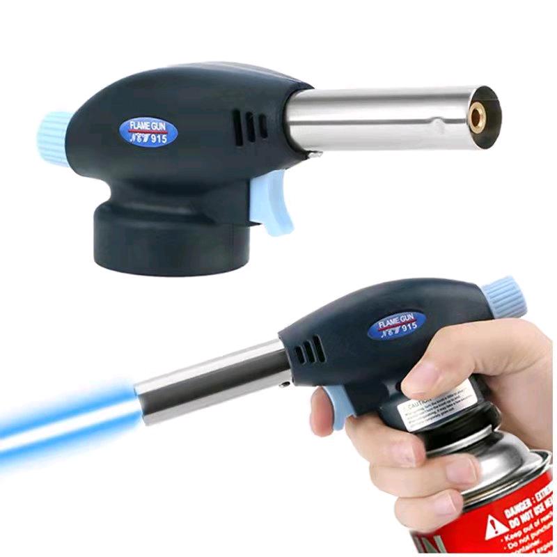 915 flamethrower, 17 centimeters long, high-temperature welding, dessert baking, cooking, culinary arts, adjusting the size of the fire