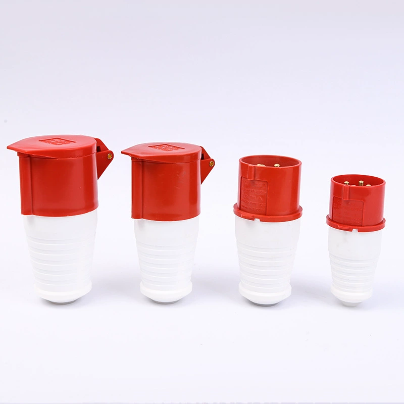 Industrial explosion-proof plug 220V socket 3-core 4-core aviation plug three-phase power 5-core 32A connector waterproof and dustproof