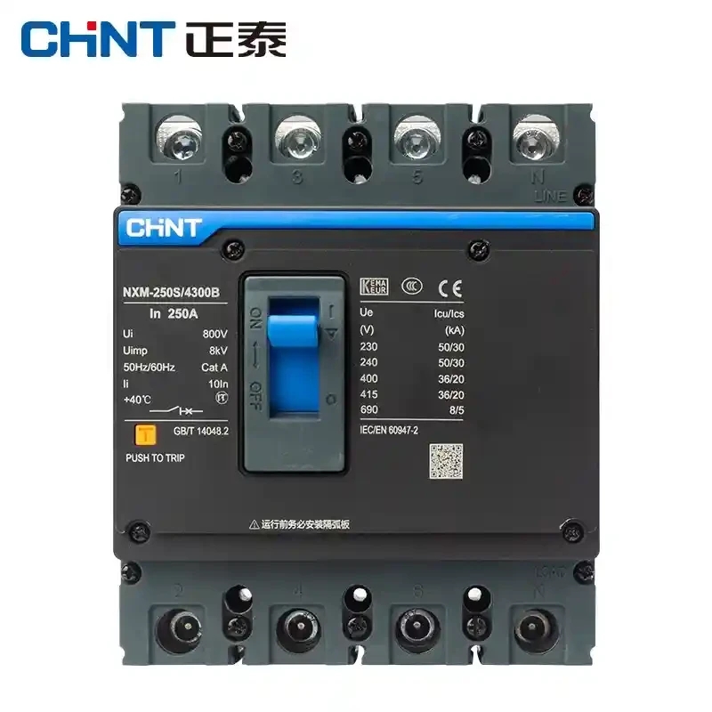 Chint NXM four wire molded case circuit breaker three item four wire molded case circuit breaker molded case air switch Kunlun series