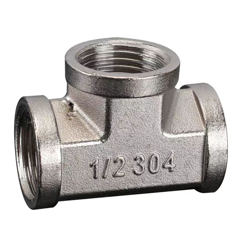 Thickened stainless steel tee fittings, water pipe fittings, stainless steel inner wire fittings, tee fittings