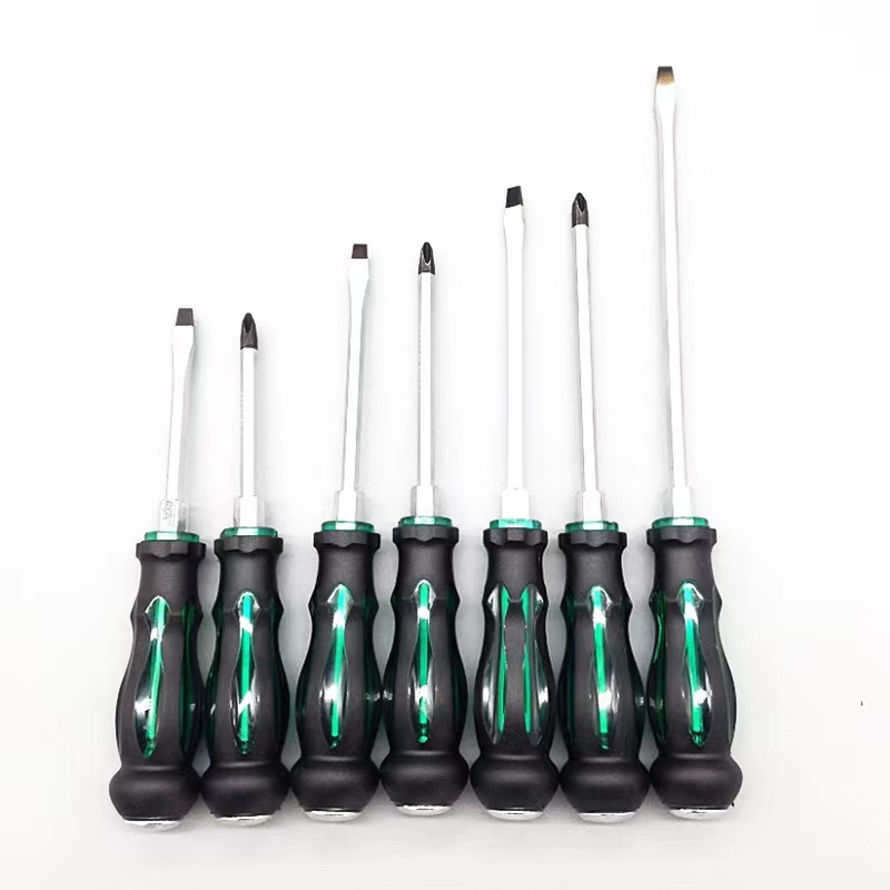 Haomaike tapping transparent through hole Phillips screwdriver with magnetic Phillips screwdriver and thick screwdriver