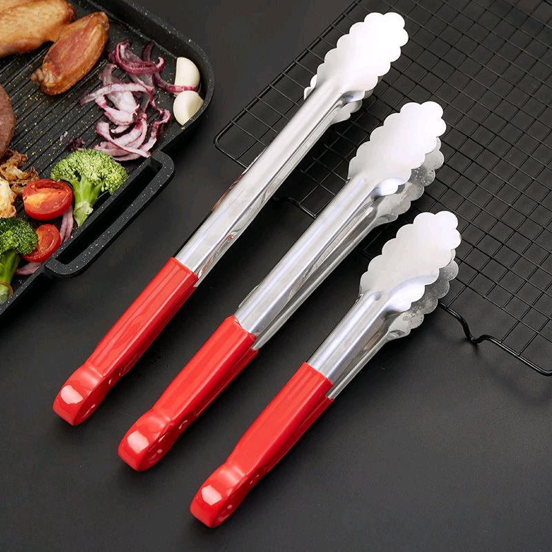 Stainless steel food clip, bread clip, barbecue clip, baking utensils, kitchen 201 clip