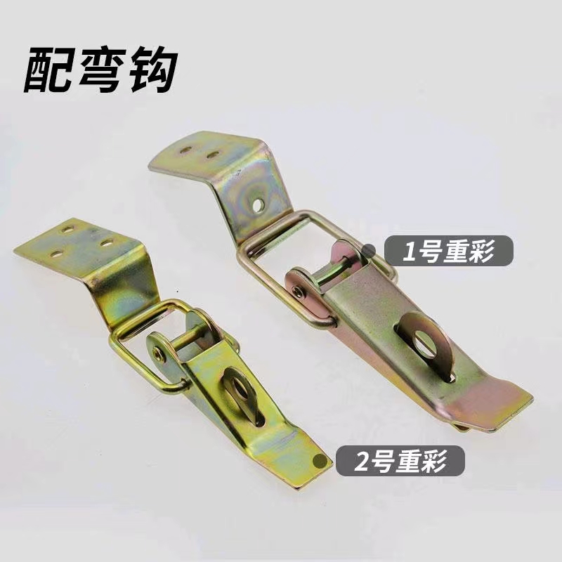Plated iron luggage buckle wooden box bag tricycle box buckle yellow buckle