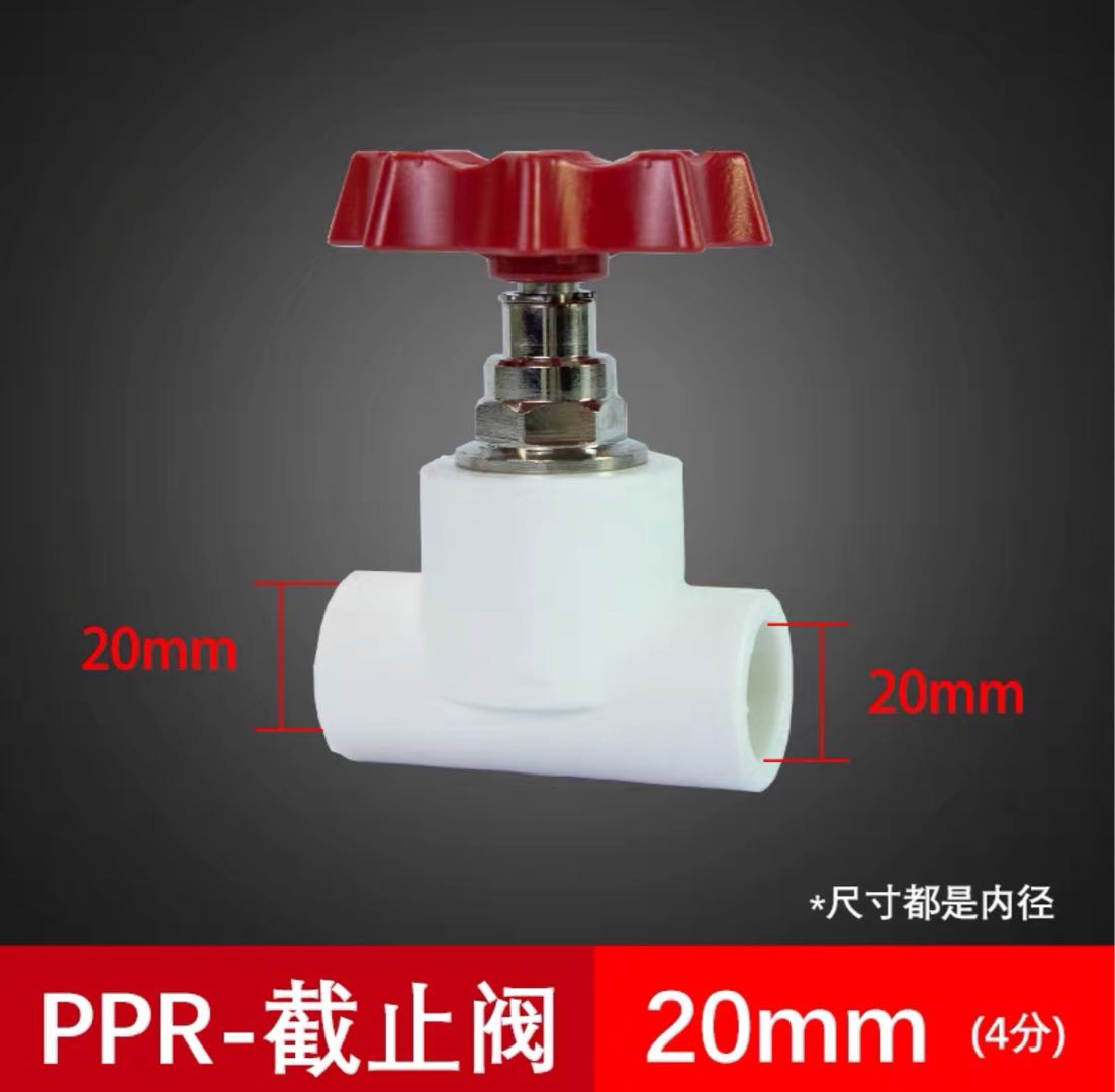 Union Plastic PPR Hot Melt Welded Stop Valve Gate Valve 20 25 32