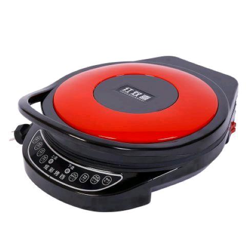 New 65 Red Double Happiness Electric Pancake Pan Double sided Heating Pancake Machine Household Suspended Electric Pancake Pan Multi functional Frying and Baking Thin