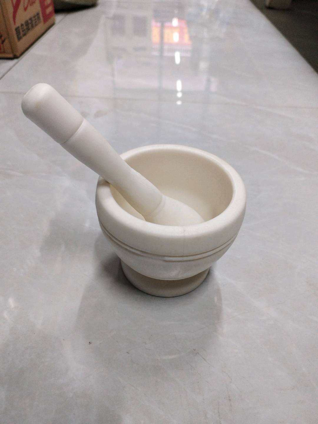 Manual household garlic compactor, multifunctional medicinal powder grinding mortar jar, multi-purpose practical spice garlic compactor