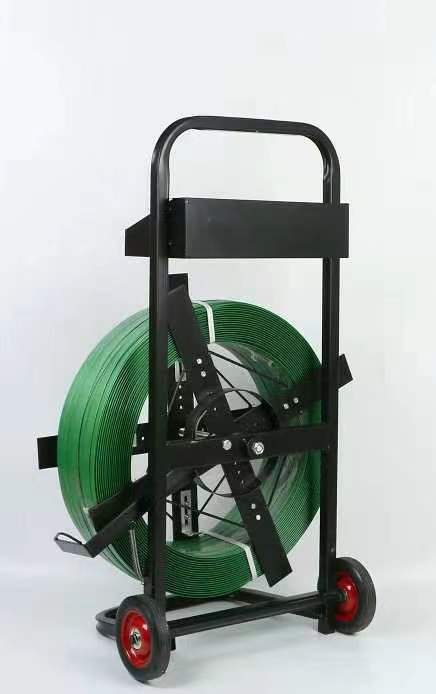 Cross shaped plastic steel packing belt with disc drive