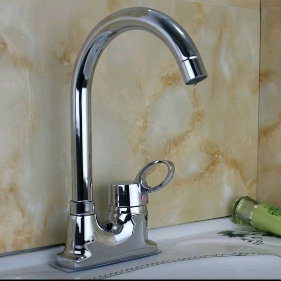 Copper plated stool hot and cold faucet, alloy plated stool hot and cold faucet, vegetable basin hot and cold faucet