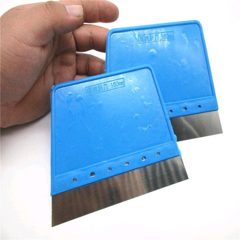 Blue reinforced plastic handle scraper reinforced scraper plastic scraper thickened decorative paint scraper source manufacturer