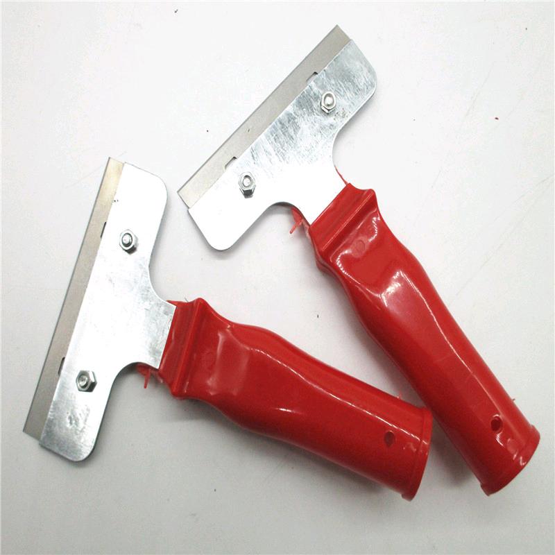 Source manufacturer direct sales of red short handle cleaning knives, shovel cleaning knives, wholesale scraper cleaning knives, professional cleaning tools