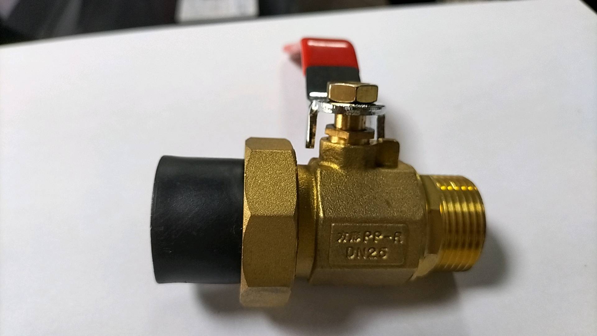 Square PE ball valve (outer wire) brass outer tooth ball valve PE single head outer tooth ball valve