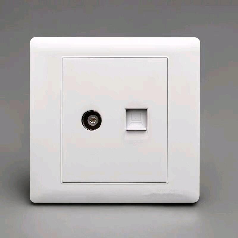 86 type switch socket panel, one TV socket, closed-circuit socket, TV socket, wired socket, jack