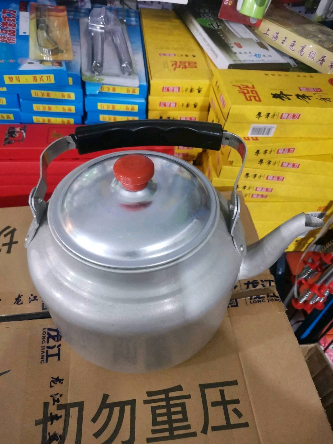 Aluminum teapot, old-fashioned, extra thick, traditional aluminum teapot, aluminum kettle, thickened, large capacity, household gas, coal stove, aluminum teapot