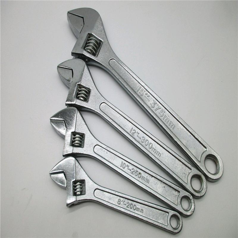 Wholesale 6-18 inch adjustable wrench, large open wrench, quick manual adjustable wrench, adjustable wrench