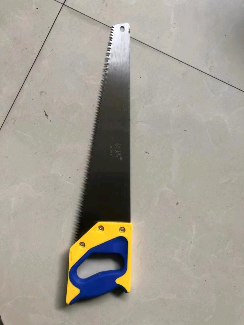 Double color plastic handle 450 whiteboard hand board saw manufacturer wholesale household hand saw fruit tree pruning garden saw outdoor logging tools woodworking hand board saw
