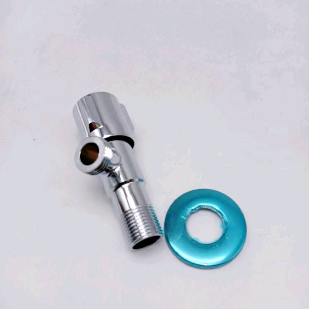Thickened angle valve, cold and hot triangle valve, extended by 4 minutes, universal toilet water heater inlet check valve, one in two out switch