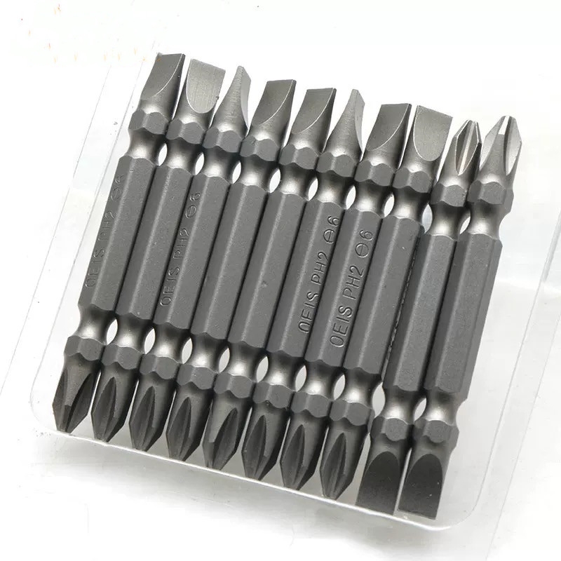 Haomai Double Headed Cross One Word Magnetic Screwdriver with Dual Purpose Head and Pneumatic Screwdriver