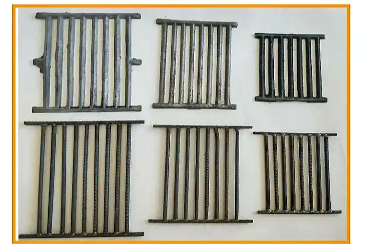 Threaded steel furnace bar, furnace grate, furnace support, iron support