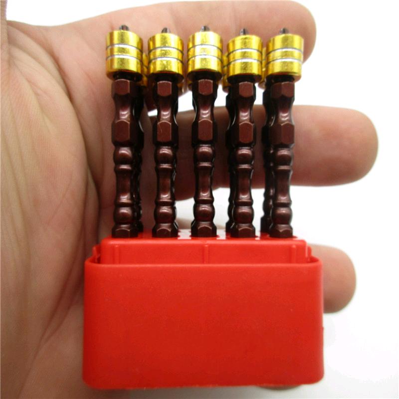 Source manufacturer direct sales magnetic screwdriver bit magnetic ring positioning double cross screwdriver bit electric drill screwdriver bit magnetic wind screwdriver bit