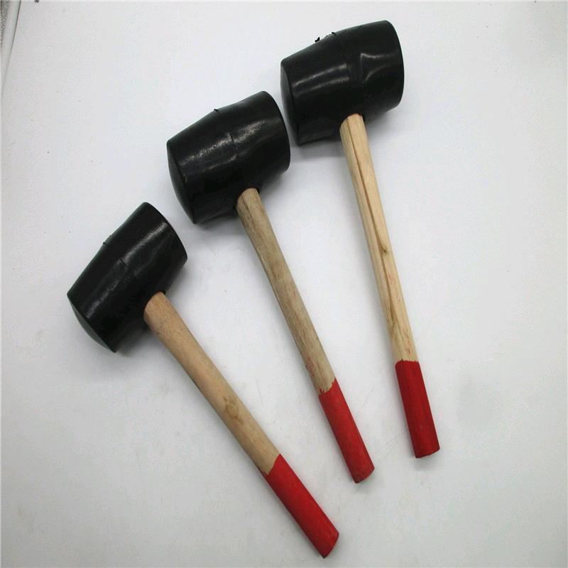 Black cast rubber hammer, black leather hammer, ceramic tile floor installation, rubber hammer, rubber hammer