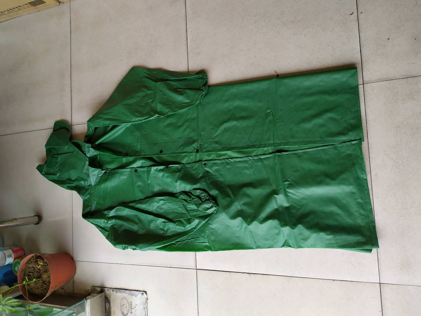 Lengthened flood prevention raincoat windbreaker type storm proof raincoat long men and women labor protection environmental sanitation patrol security road administration raincoat coat