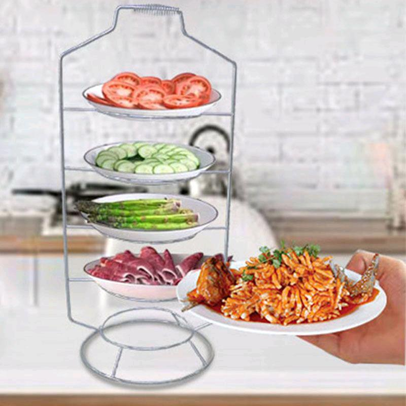 Handheld vegetable picking tool, vegetable basket with multiple layers for storing vegetables, five layers for extra large size delivery basket, multiple layers for restaurant shelves