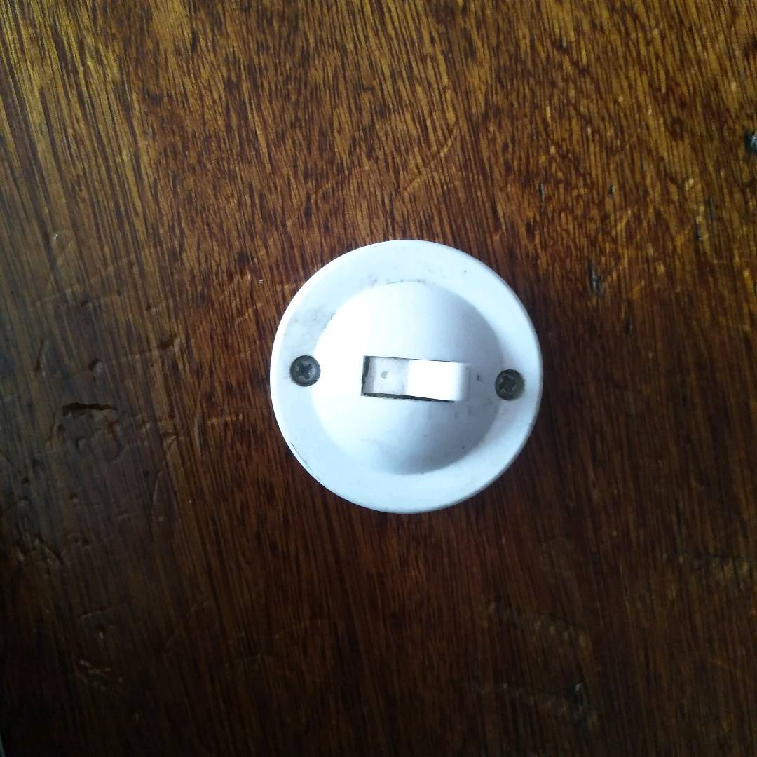 Shanghai Jinggong Circular Surface Mounted Single Control Wall Up and Down Flip Headboard Flat Switch Old Style Inverted Board Retro 6A - One