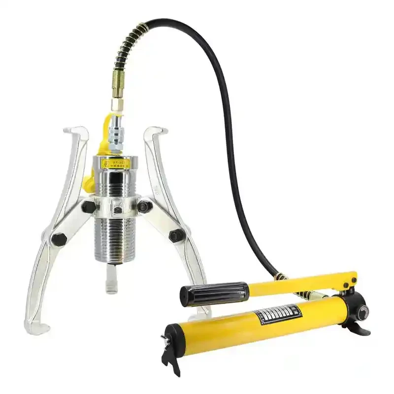 Split hydraulic wheel puller, small disassembly tool, two jaw hydraulic puller