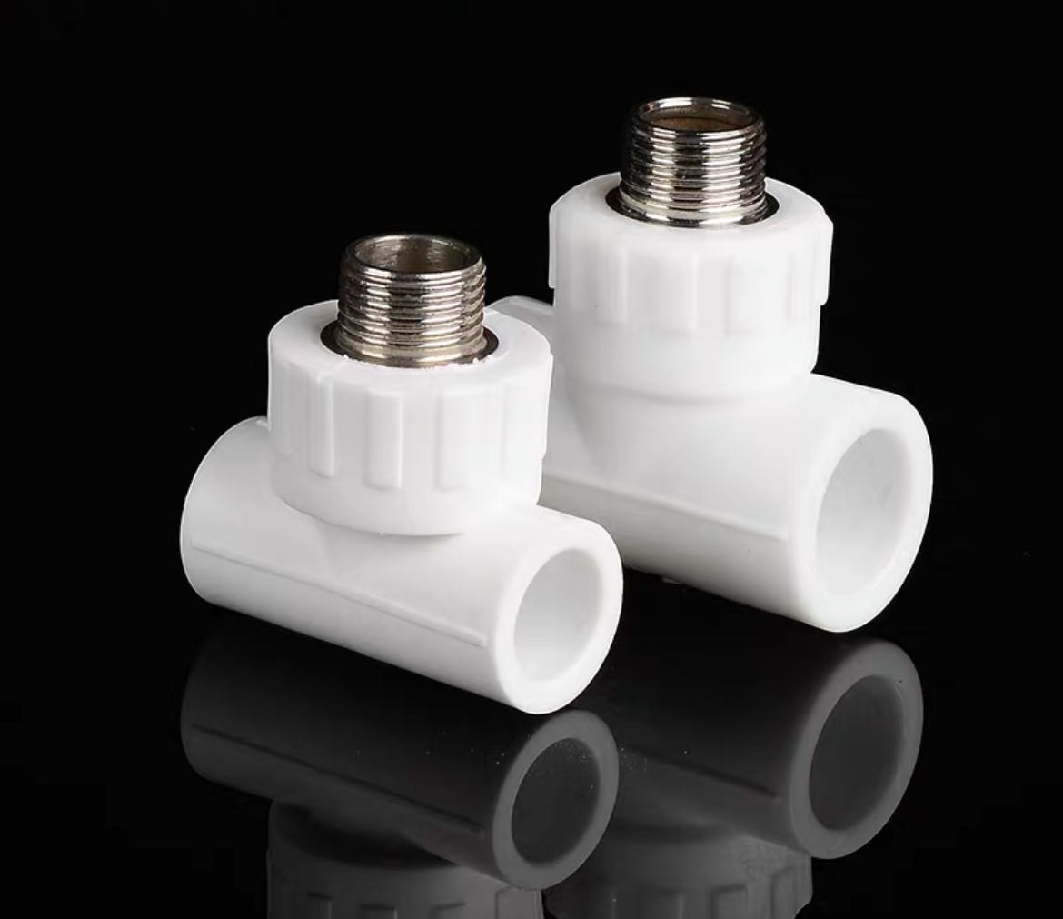 Premium thickened copper PPR joint with hot-melt outer wire, direct outer teeth, elbow tee fittings, 20 253240, household tap water fittings