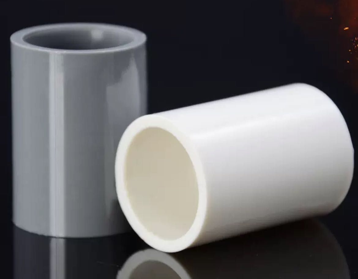 PVC water supply pipe direct joint 20 25 32 40 50 63 75 adhesive water supply straight through fittings and fittings