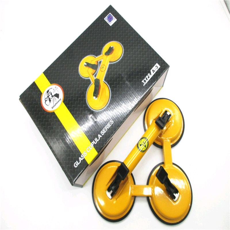 All metal three claw glass suction cup, floor tile suction cup, thickened rubber suction cup, glass three claw suction cup