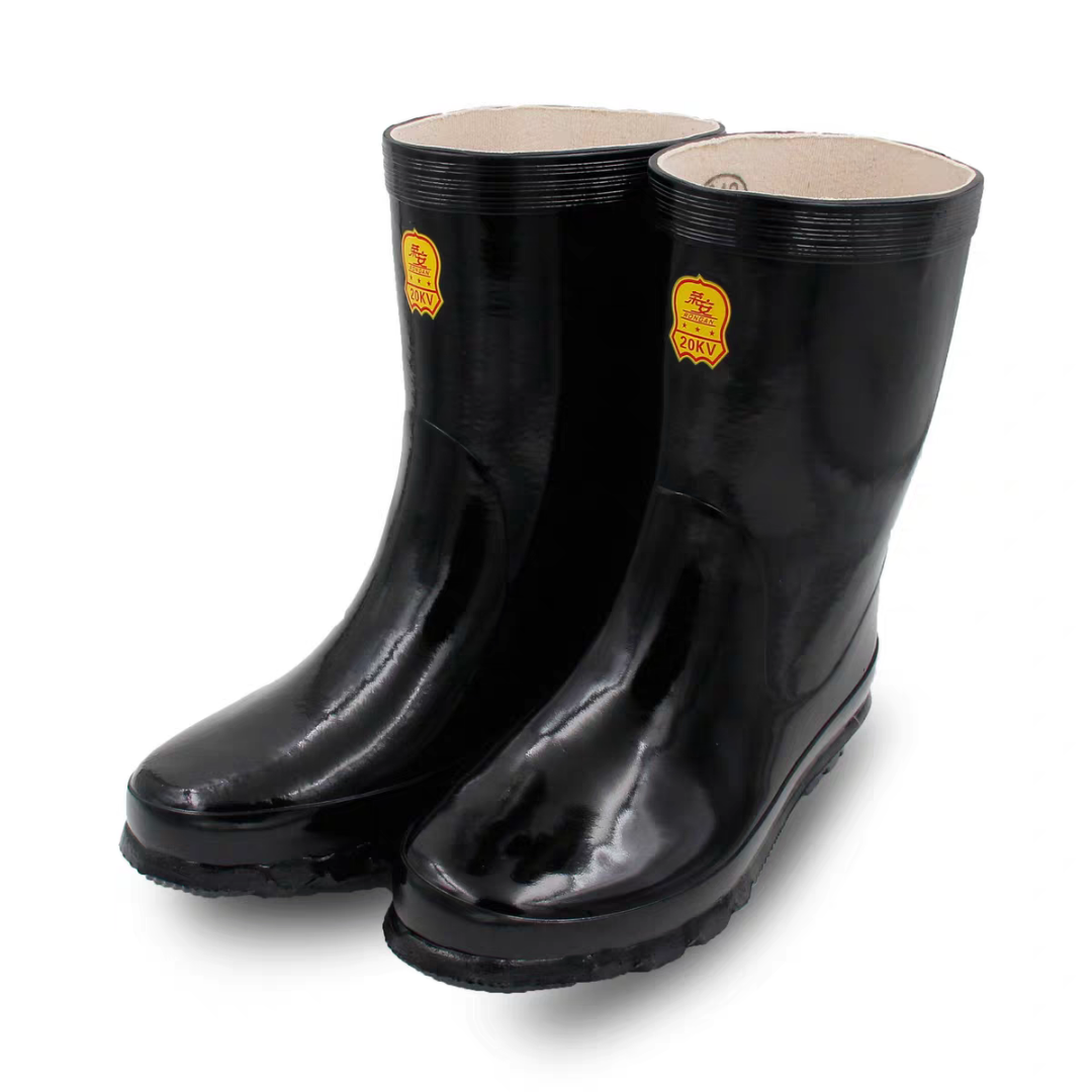 Rong'an 20KV insulated half boots, safety shoes for electricians, rain boots, midsole boots, work shoes, waterproof rain boots, and water shoes