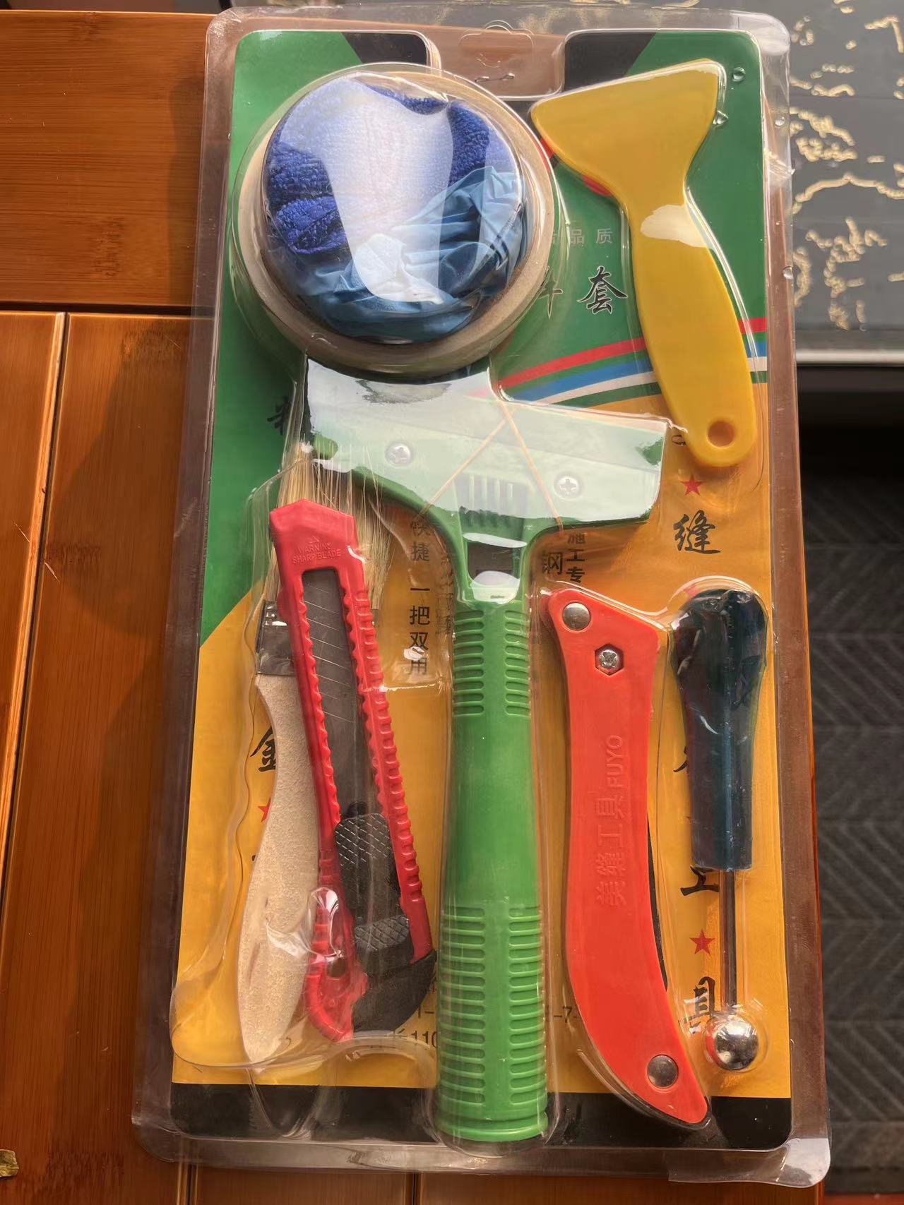 Complete set of ceramic tile and floor tile cleaning and filling tools with beauty sealant, professional beauty sealant gun, household kit package