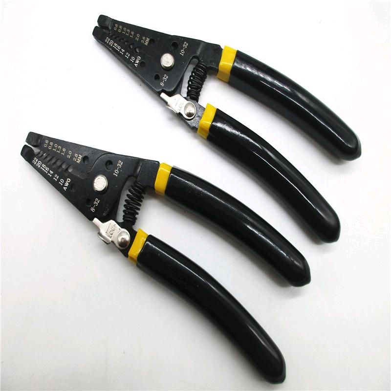 Grinding gear multifunctional wire crimping pliers, wire stripping cold pressing terminal pliers, cable electrician stripping pliers, multifunctional elbow stripping pliers
