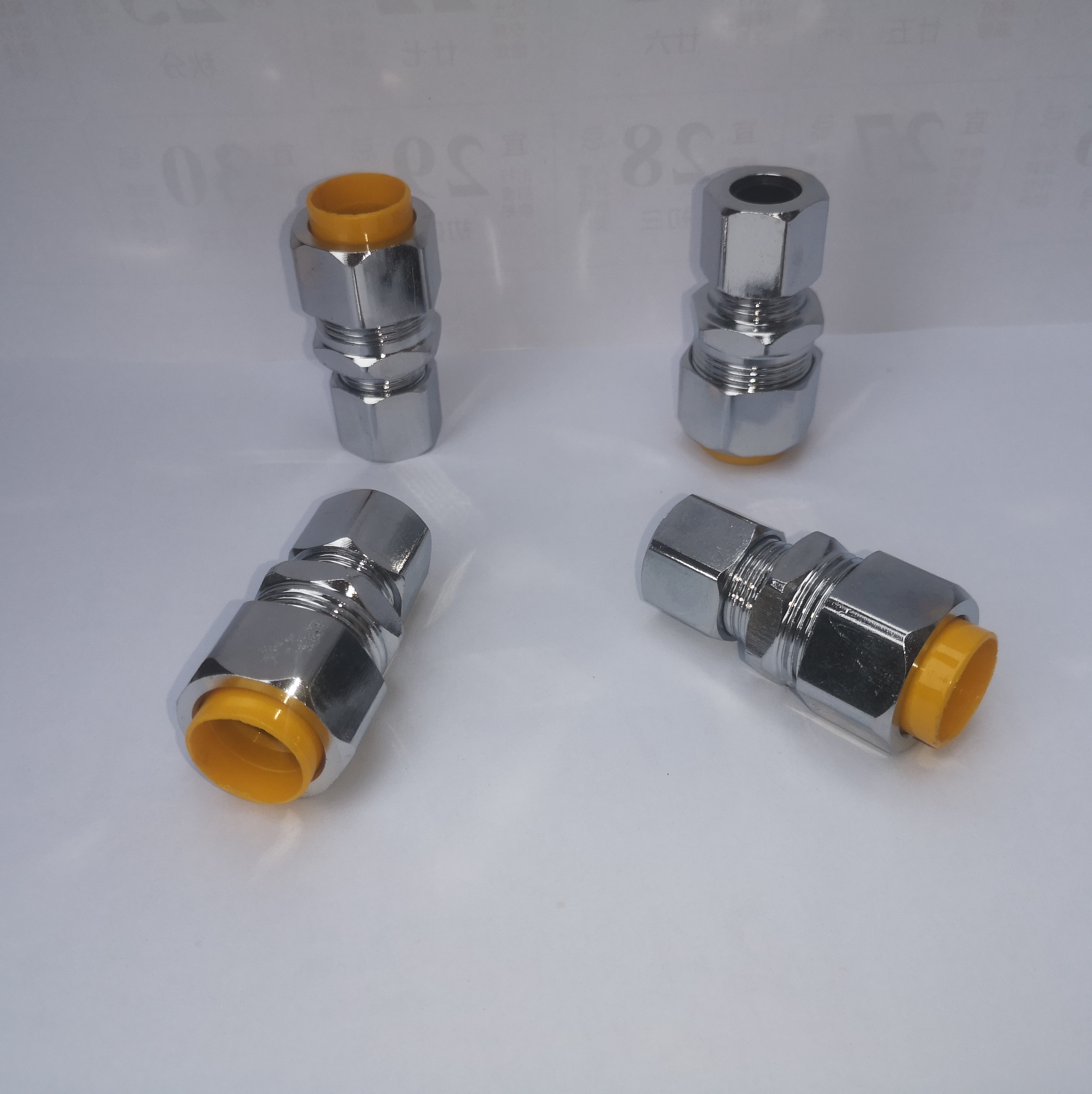 4-point gas corrugated pipe special socket three piece set natural gas meter special adapter M30 to 6-point external wire gas meter 4-point to 6-point corrugated pipe copper joint