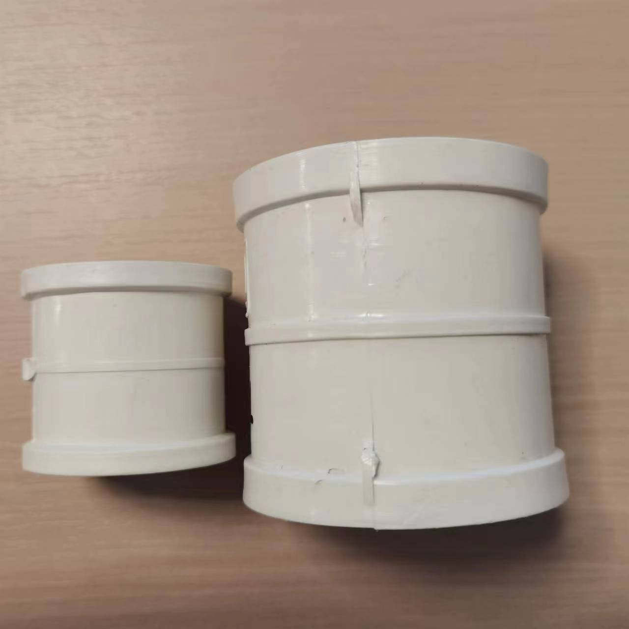 PVC drainage direct pipe clamp straight through