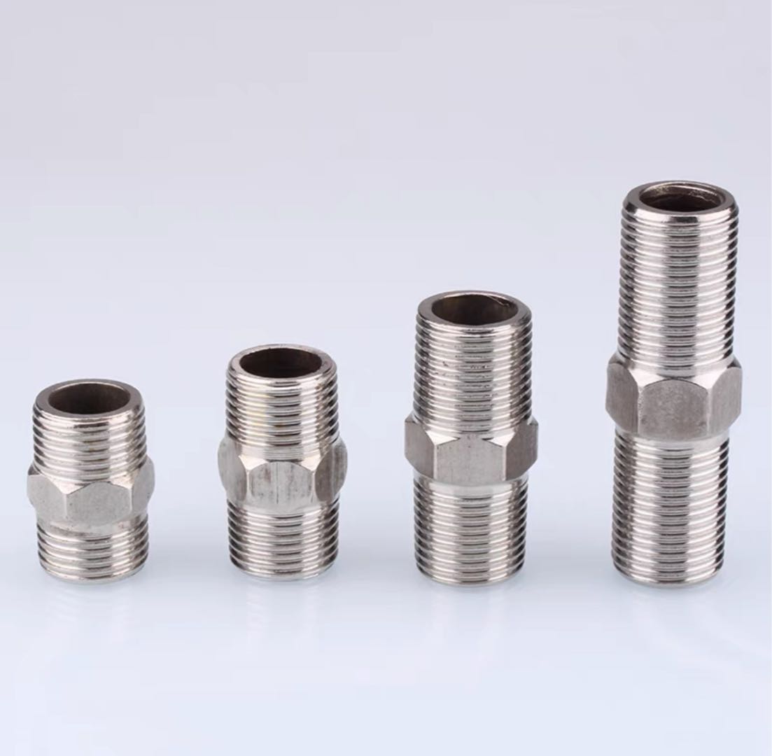 Stainless steel wire joint with variable diameter double outer wire directly extended by 2 minutes to 3 minutes to 4 minutes to 6 minutes for docking water pipe fittings