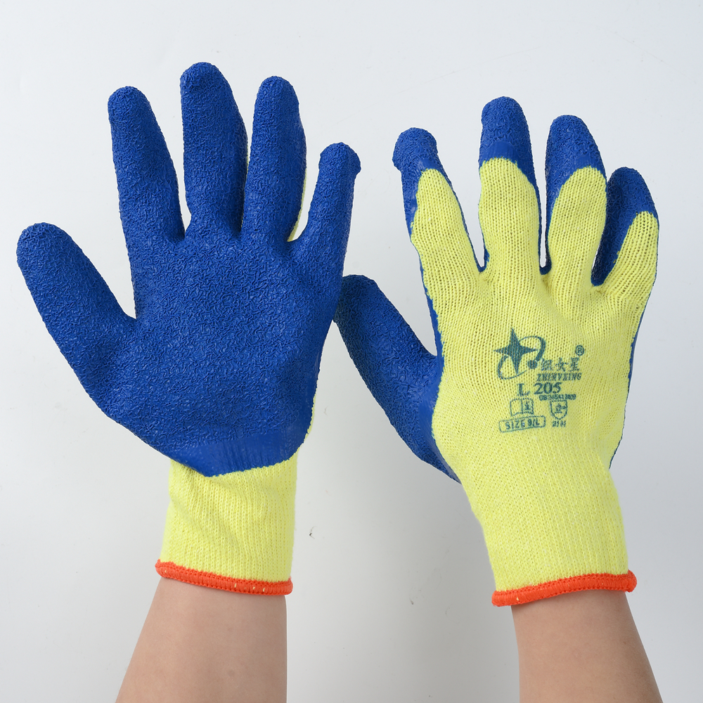 Xingyu L205 Vega Gloves Latex Impregnated Wrinkled Gloves Anti slip and Wear resistant