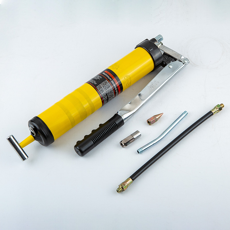 Haomai Heavy duty Butter Gun Plastic Box Butter Gun 900CC Manual Butter Gun
