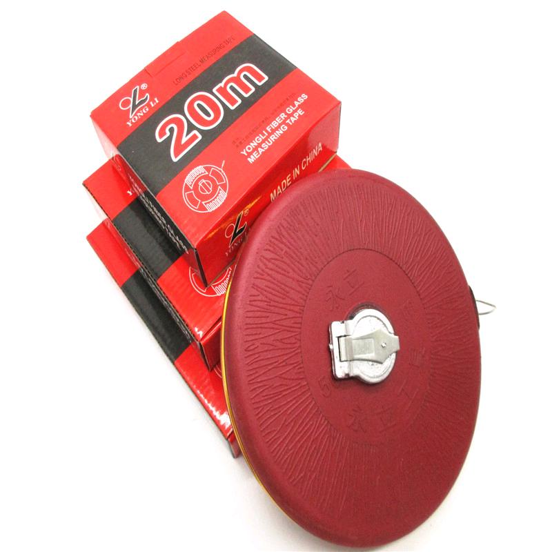 Wholesale 20 meters, 30 meters, 50 meters, and 100 meters cloth tape measure, disc hand cranked cloth tape measure, fiber tape measure, and tape measure
